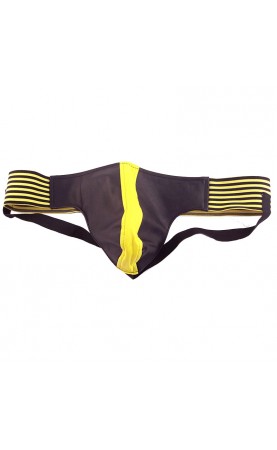 Rouge Garments Jock Black And Yellow