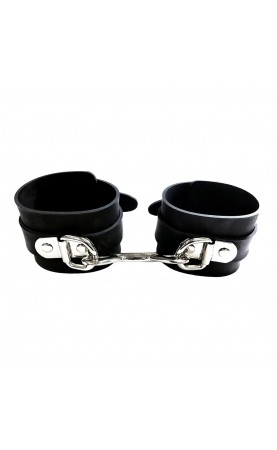 Rouge Garments Black Rubber Ankle Cuffs