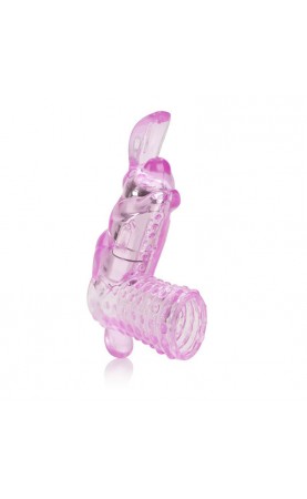 Silicone Lovers Penis Sleeve Arouser with Mini Vibe