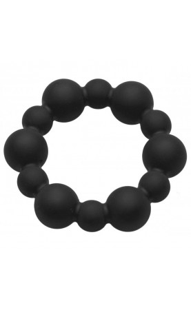 Shadow Silicone Beaded Cock Ring