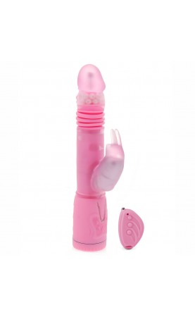 Remote Control Thrusting Rabbit Pearl Vibrator