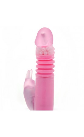 Remote Control Thrusting Rabbit Pearl Vibrator