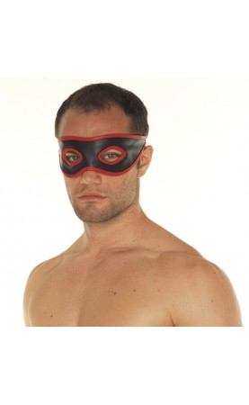 Red And Black Leather Mask