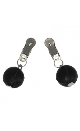 Nipple Clamps With Round Black Weights