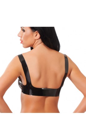 Rubber Secrets Open Nipple Bra